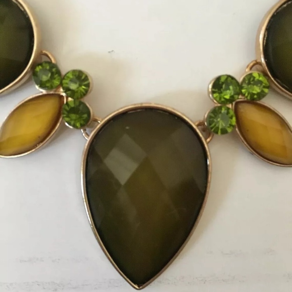Green Costume Jewelry  Necklace & Earrings Set